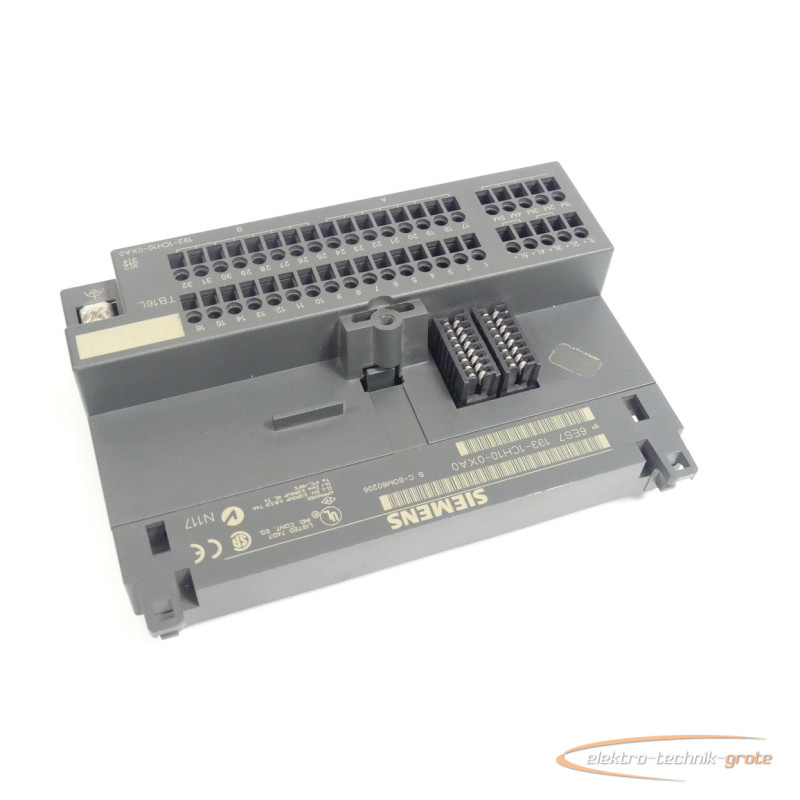  Siemens 6ES7193-1CH10-0XA0 Terminalblock E-Stand 1 SN C-SOM60206 الصورة على Industry-Pilot