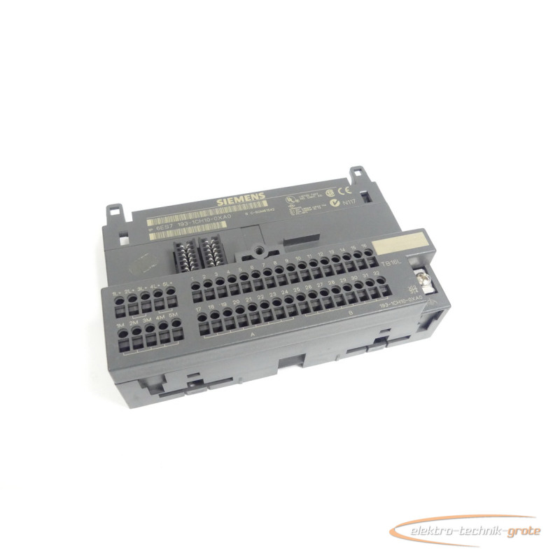  Siemens 6ES7193-1CH10-0XA0 Terminalblock E-Stand 1 SN C-SOM61542 الصورة على Industry-Pilot