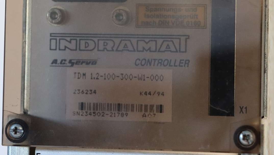 Indramat Indramat TDM 1.2-100-300-W1-000 Servo Controller photo on Industry-Pilot