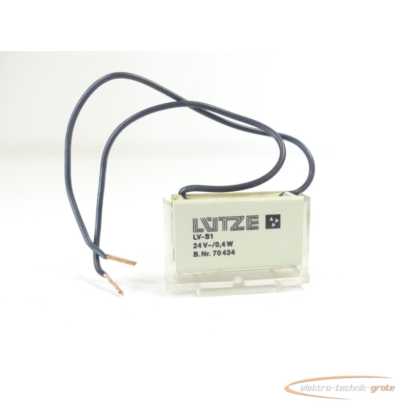  Lütze LV-S1 Entstördiode mit Befestigungshalterung 24V 04W 70434 Images sur Industry-Pilot