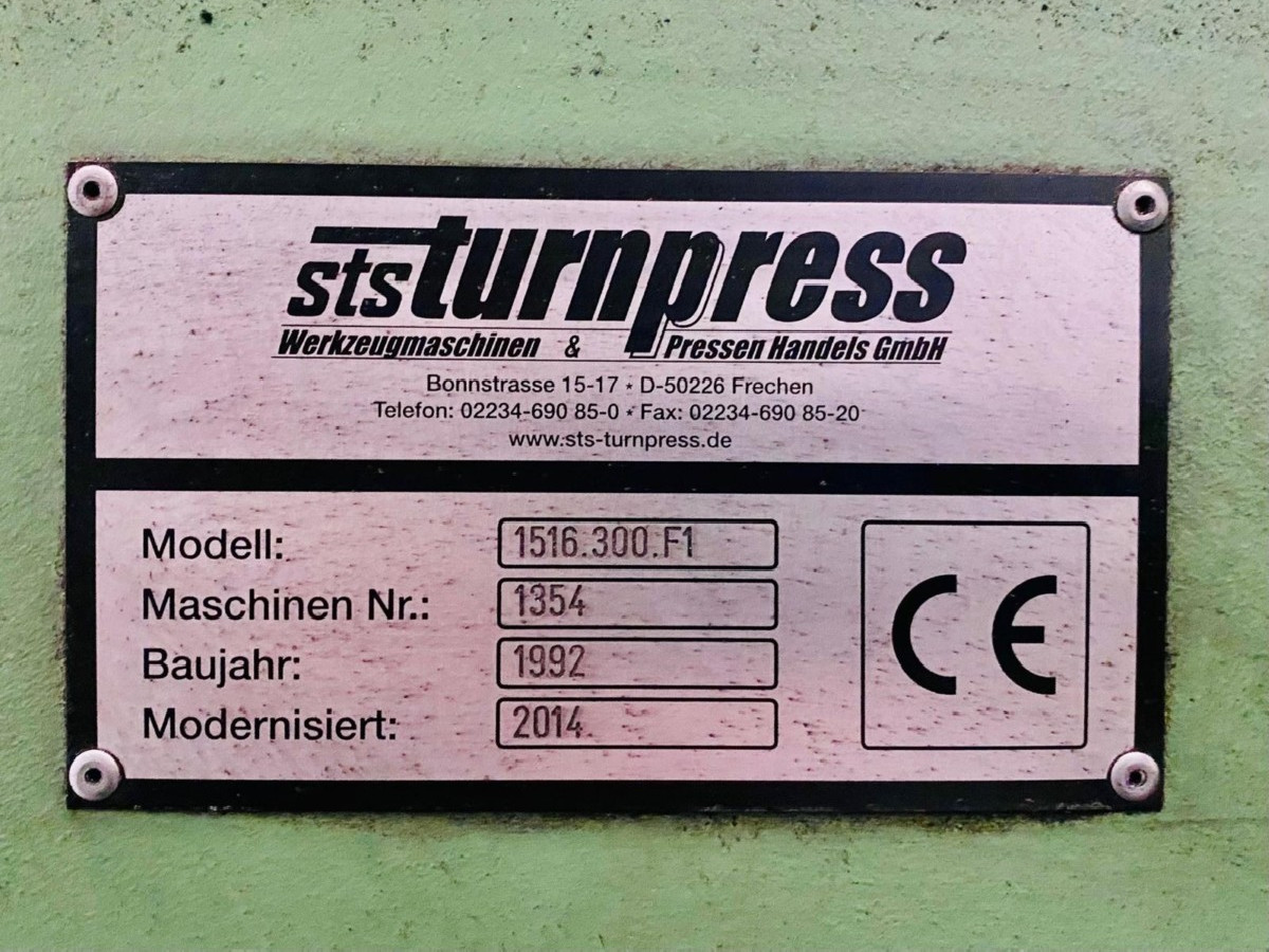 Vertical Turret Lathe - Single Column STANKO-STS Turnpress 1512 photo on Industry-Pilot