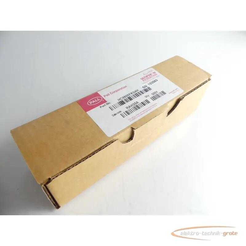 Filterelement Pall Corporation HC9800FKN4H Filterelement RAH25A SN 103560 ungebraucht Originalverpackung