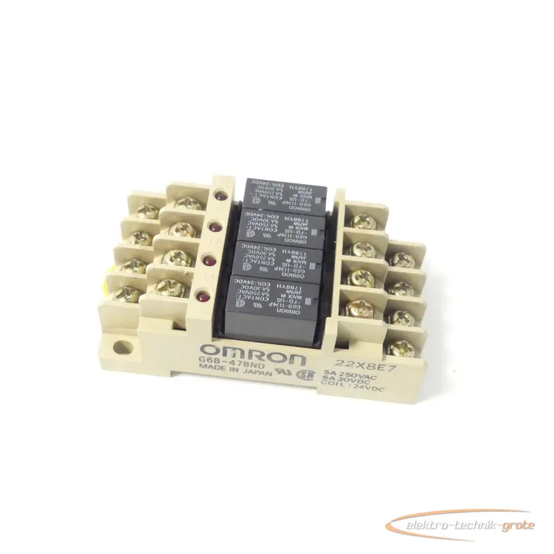 Relay Omron G6B-47BND Sockel + 4 St. G6B-1174P-FD-US Relais 22X8E7 24V DC