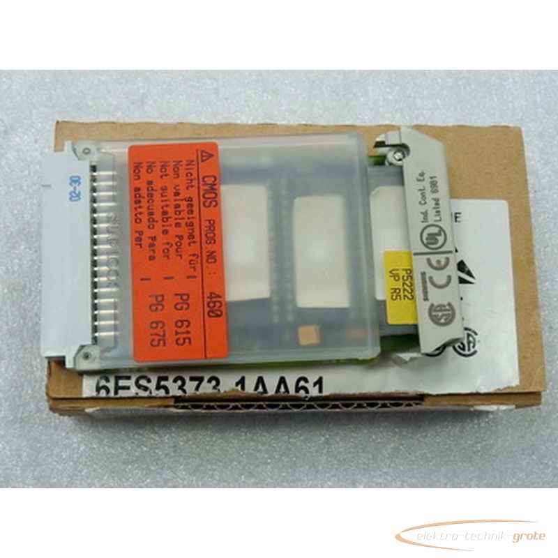 Memory module Siemens 6ES5373-1AA61Eprom ungebraucht in geöffneter OVP26129-B95 photo on Industry-Pilot
