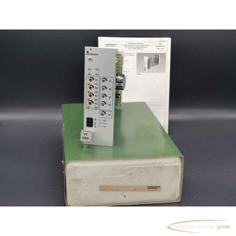 Repeater Rexroth VT3006-36 a R22 ungebraucht! 46902-B97 photo on Industry-Pilot