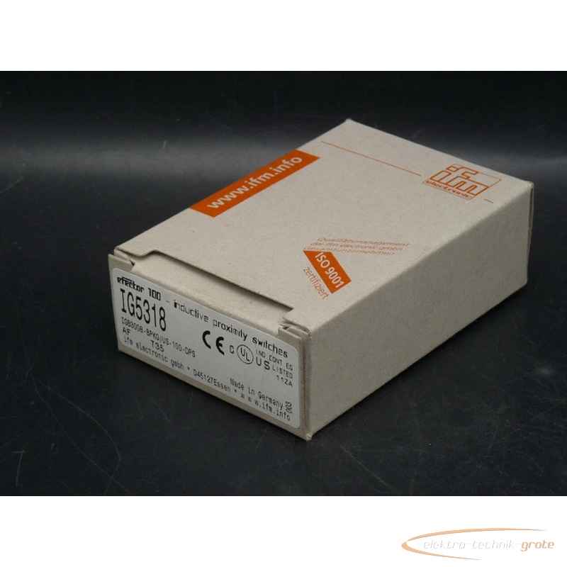 Sensor ifm electronic ifm IG5318 IGB3008-BPKG efector induktiver ungebraucht! 52560-B228 photo on Industry-Pilot