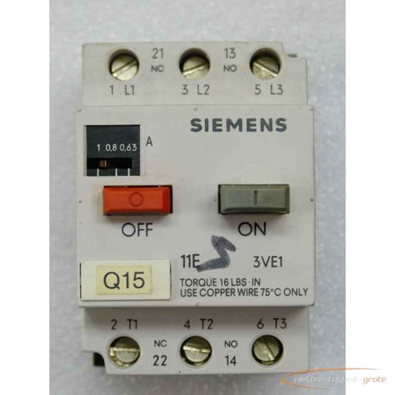 Motor protection switch Siemens 3VE1010-2F 10369-B69 used buy P0059694