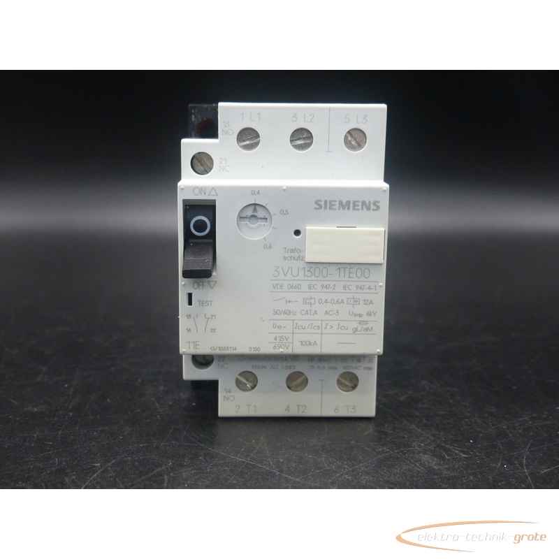 Motor protection switch Siemens 3VU1300-1TE00 ungebraucht! 70029-B22 photo on Industry-Pilot