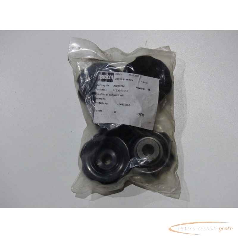 Handwheel norelem Norelem 06830-70214Duroplast schwarz mit Bohrung VPE 5stk ungebraucht! 55230-P 21D photo on Industry-Pilot