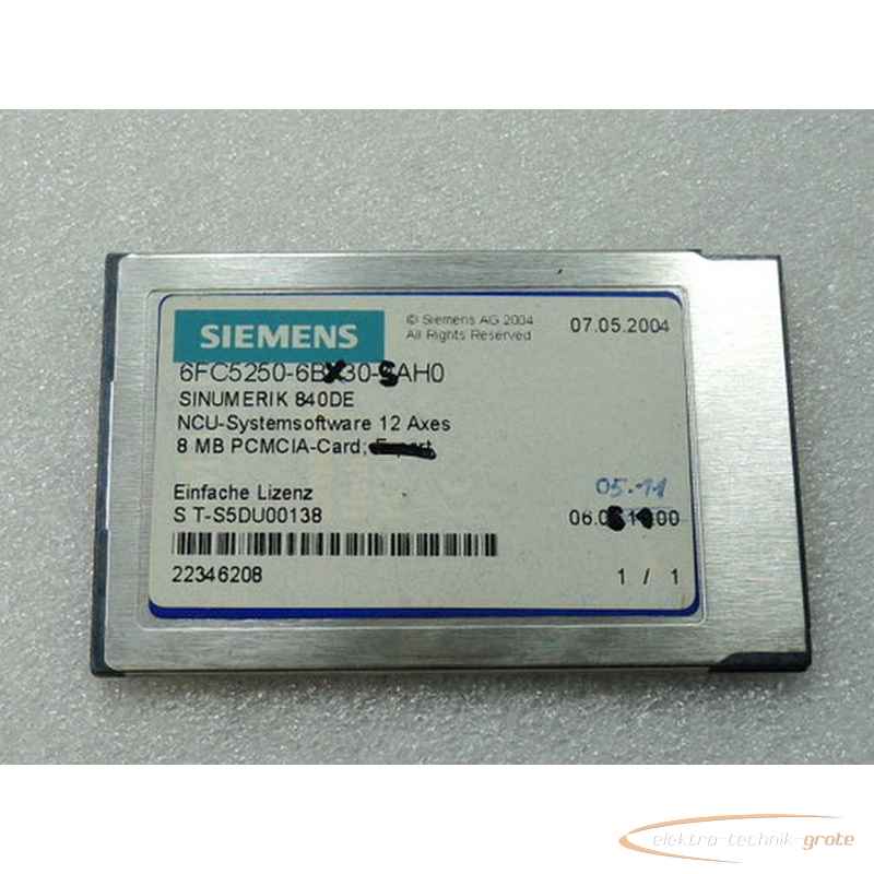 Servomotor Siemens 6FC5250-6BX30-5AH0 Sinumerik NCU Software 840DE Einfache Lizenz19236-B176 photo on Industry-Pilot