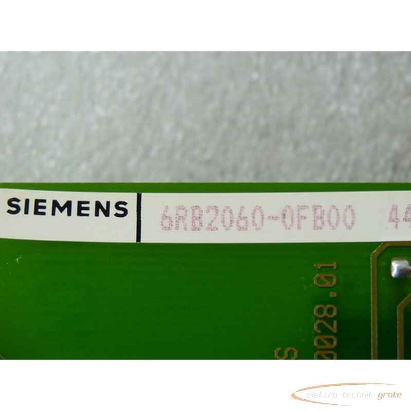 Servomotor Siemens 6RB2060-0FB00 Simodrive Stromversorgung19325-B192 photo on Industry-Pilot