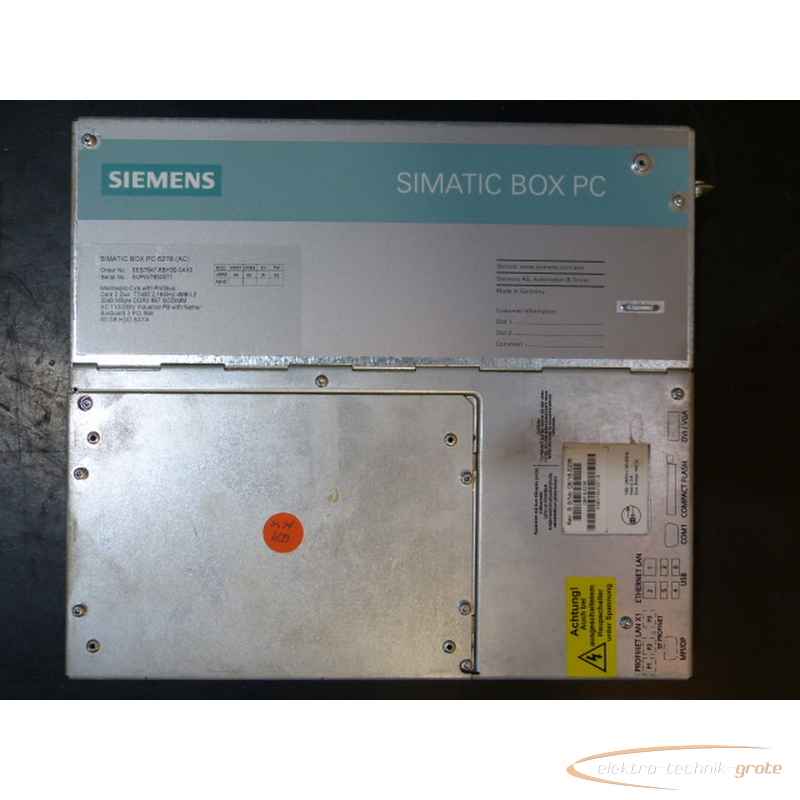 Servomotor Siemens 6ES7647-6BH30-0AX0 Box PC 627B mit HDD50334-IA 37 photo on Industry-Pilot