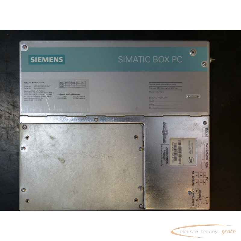 Servomotor Siemens 6ES7647-6BH30-0AX0 Box PC 627B ohne HDD (!)50341-IA 37 photo on Industry-Pilot
