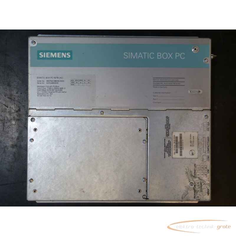 Servomotor Siemens 6ES7647-6BH30-0AX0 Box PC 627B ohne HDD (!)50344-IA 37 photo on Industry-Pilot