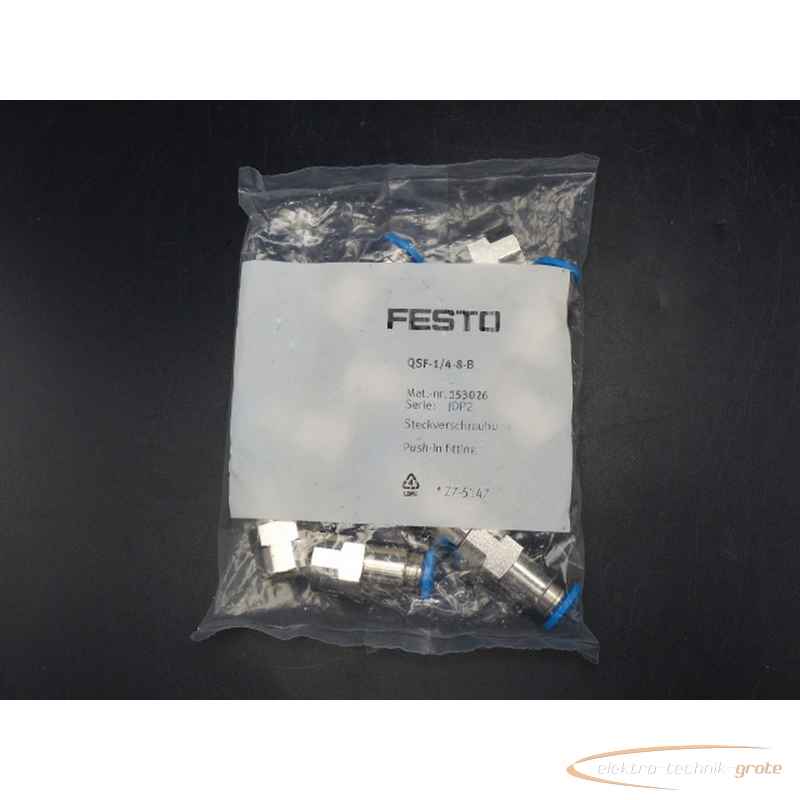 Штуцер Festo QSF-1-4-8-B153026 VPE 10 St без эксплуатации! 57268-B96 фото на Industry-Pilot