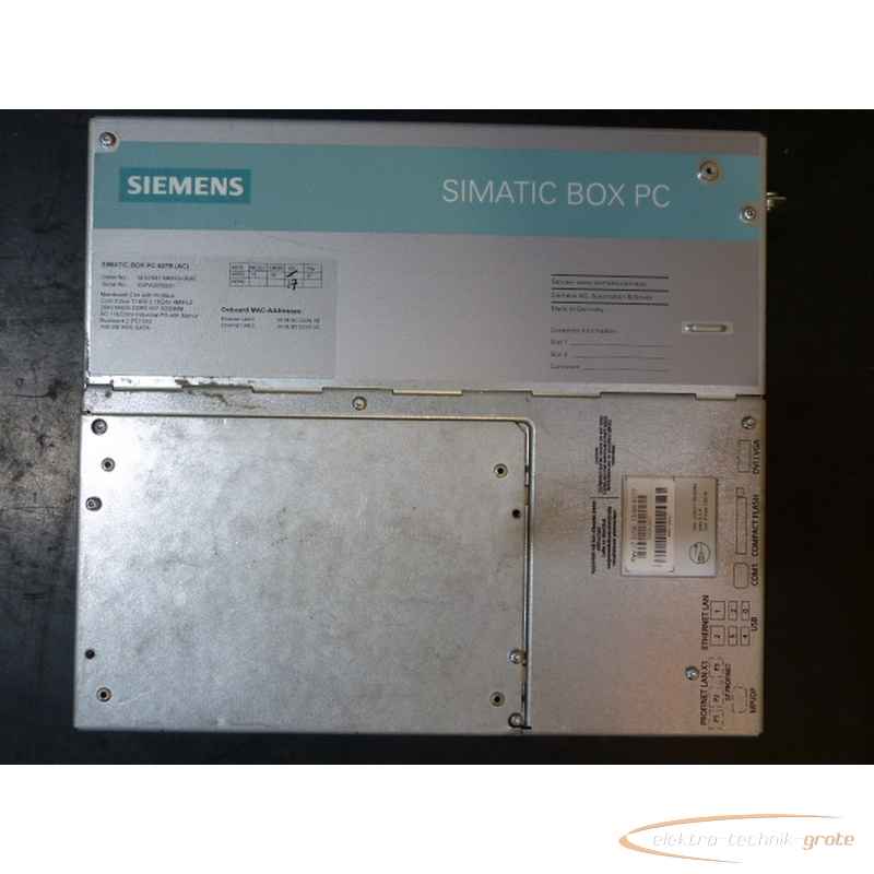 Servomotor Siemens 6ES7647-6BH30-0AX0 Box PC 627B ohne HDD 50337-IA 37A photo on Industry-Pilot