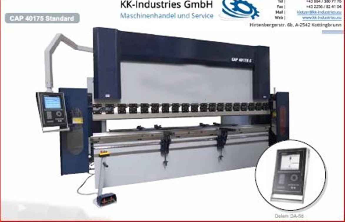 Press Brake hydraulic KK-Industries CNC 40175 4 Achsen (Y1-Y2-X-R Axis) photo on Industry-Pilot