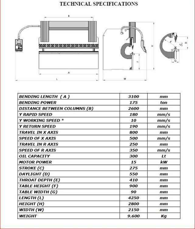 Листогибочный пресс - гидравлический KK-Industries CNC 30175 6 Осей (Y1-Y2-X-R-Z1-Z2) фото на Industry-Pilot