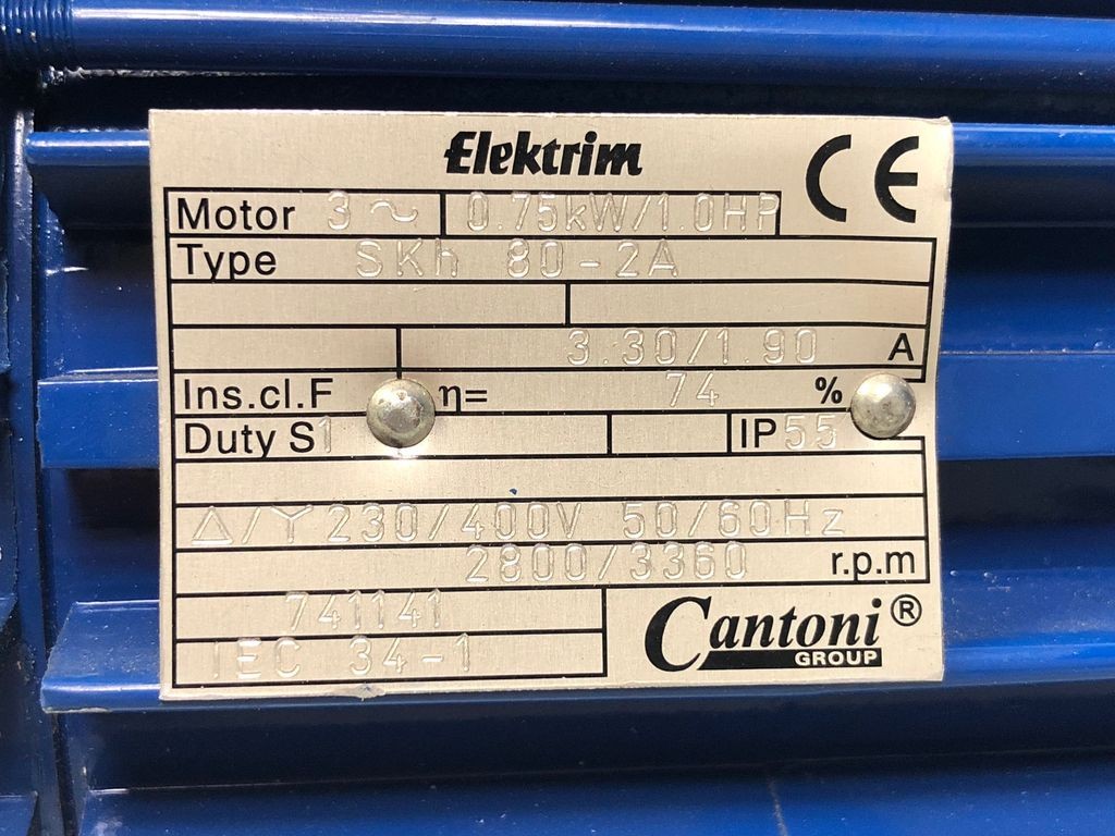  Elektrim SKh 80-2A Getriebemotor Motor Wechselstrom / Drehstrom 3360 rpm фото на Industry-Pilot