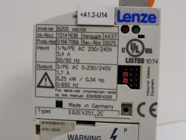 Lenze 8200 vector схема подключения