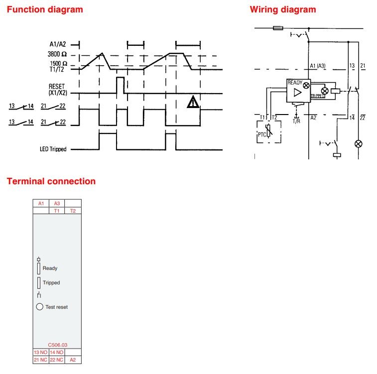 Защитный выключатель ABB 1SAR600111R0006 Thermistor Motorschutz 1S+1Ö monostabil 110/230VAC NEU фото на Industry-Pilot