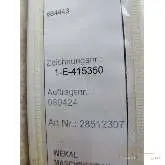   Wekal Maschinenbau GmbH Anlage Retrofit Heiligenstaedt Zeichnungs Nr 1-E-415350 Anlagen Nr 28512307 Dokumentation Elektro Hardware Stand 2009 