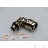  Raccord angulaire Pneumatik Steckfix- Messing verchromt schwenkbar für 12er Schlauch, Außengewinde G 1-4 Zoll 40818-P 15C Images sur Industry-Pilot