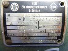 Three-phase servo motor VEM, ELEKTROMOTORENWERK GRÜHNHAIN ENK 136/4( ENK136/4 ) mit mech. Kupplung und Bremse Durchmesser Keilriemenscheibe: Ø 105 mm gebraucht !  photo on Industry-Pilot