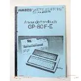  Handbuch  Wabco Anwenderhandbuch GP-80F-E , 62 Seiten Inhalt Bilder auf Industry-Pilot