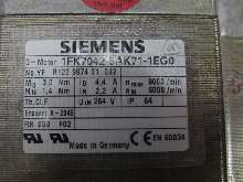 Servo motor  Siemens Servomotor 1FK7042-5AK71-1EG0 max 9000 264V 4,4A Top Zustand photo on Industry-Pilot