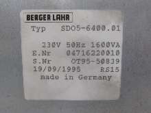 Frequenzumrichter Berger Lahr SDO5-6400.01 Stepper Control Top Zustand Bilder auf Industry-Pilot