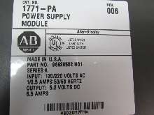 Module Allen Bradley 1771-PA Power Supply Module Ser. A Rev. 06 UNUSED OVP photo on Industry-Pilot