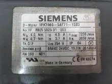 Servo motor Siemens 1FK7060-5AF71-1SB3 Servo Motor Resolver Brake Top Zustand photo on Industry-Pilot
