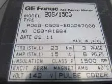 Серводвигатели GE Fanuc Servo Motor A06B-0505-B002#7000 20S/1500 max 1500 Top Zustand фото на Industry-Pilot