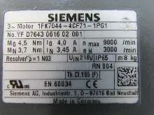 Servomoteur Siemens Servomotor 1FK7044-4CF71-1PG1 Nmax 9000/min Top Zustand TESTED Images sur Industry-Pilot