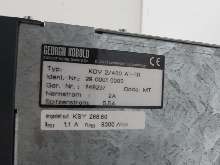 Frequenzumrichter GEORGII KOBOLD KDV 2/400 A1-R1 2900010000 5,5A KSY266.60 Buchse X11/R1 UNUSED Bilder auf Industry-Pilot