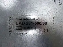 محول-التردد SEW Funkentstörfilter Netzfilter EAD 231-500/60 EF220-503 60A UNUSED UNBENUTZT الصورة على Industry-Pilot