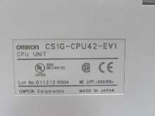 Серводвигатели Omron CS1G-CPU42-EV1 Sysmac CS1G Progammable Controller CPU42-V1 Top Zustand фото на Industry-Pilot