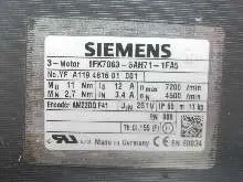 Servomotor Siemens Servomotor 1FK7063-5AH71-1FA5 12A Nmax 7200/min unbenutzt UNUSED guter Zustand