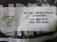 Getriebemotor Gleichstromgetriebemotor,Getriebemotormit Bremse R. WICK AG Art. Nr.: 5034-98-007 AGIE - Art. Nr.: 500.719.247 Getriebe: TH. ZÜRRER AG Typ: 1/1MH Motor: DUNKERMOTOREN Typ: GR 80x80 Neu ! Bilder auf Industry-Pilot