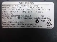 محول-التردد Siemens Micromaster 420 6SE6420-2UC11-2AA0 0,12kW 230V + Netzfilter Top Zustand الصورة على Industry-Pilot