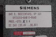 Control panel Siemens Bedientafel OP 031 6FC5203-0AB10-0AA0 + 6FC5247-0AA17-0AA0 photo on Industry-Pilot