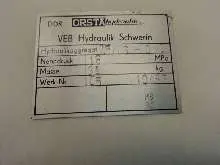 Hydraulikaggregat ORSTA 2.5/16 -0/0 auf Rollwagen gebraucht Hydraulikaggregat 1,1 kW 2.5/16 -0/0 guter Zustand