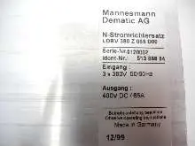 Frequenzumrichter Demag Dematik DC Stromrichter 51388884 LDBV 380 Z 065 D00 LDBV380Z065D00 UNUSED guter Zustand