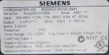  Siemens Micromaster 420 6SE6420-2AD22-2BA1 400V 2,2kW 2.20kW TESTED TOP ZUSTAND фото на Industry-Pilot