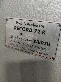 Profile projector WERTH Rekord 72K photo on Industry-Pilot