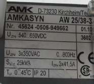 Frequency converter AMK AW 25/38-3 Servo Drive Amkasyn 25kVA 0-800Hz TESTED TOP ZUSTAND photo on Industry-Pilot