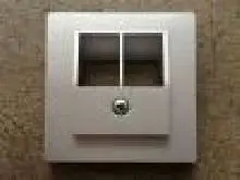  Siemens 5TG1261 DELTA i-system Abdeckplatte UAE Cat3 2-fach Aluminium 5TG1 261 guter Zustand