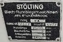 Machine à cintrer les tôles - 3 rouleaux Stölting RA 2000 x 8 mm Images sur Industry-Pilot