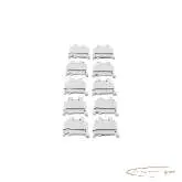  WAGO WAGO 280 2-Leiter-Durchgangsklemme grau VPE 10 Stk. 